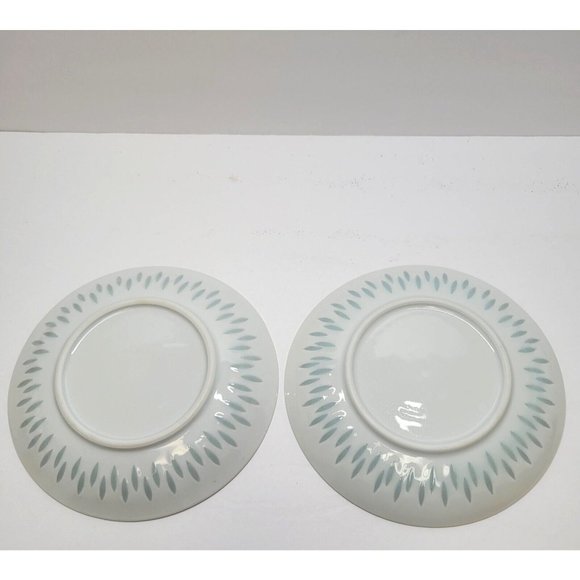 Lot of 2 Arabia of Finland 6" Plate Vintage White Rice (Grains) Porcelain - Picture 5 of 5